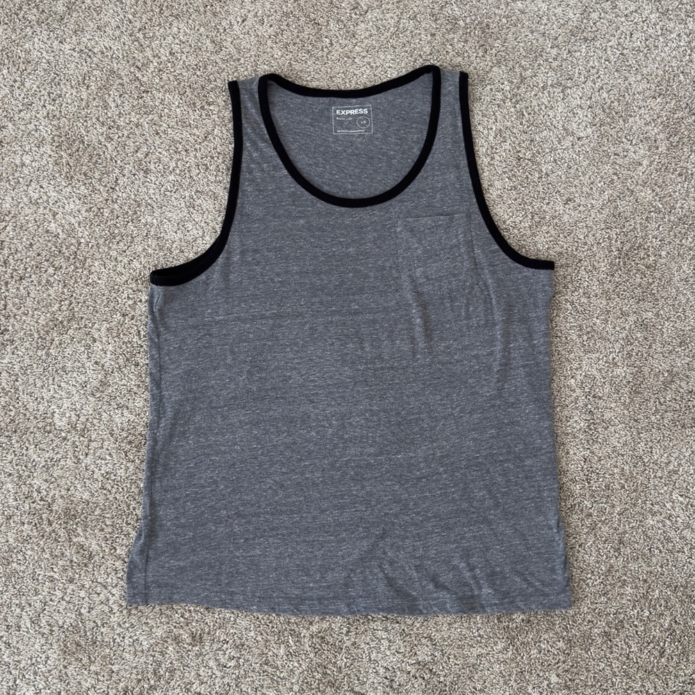 Express gray and black Muscle Tank Men’s Size Large